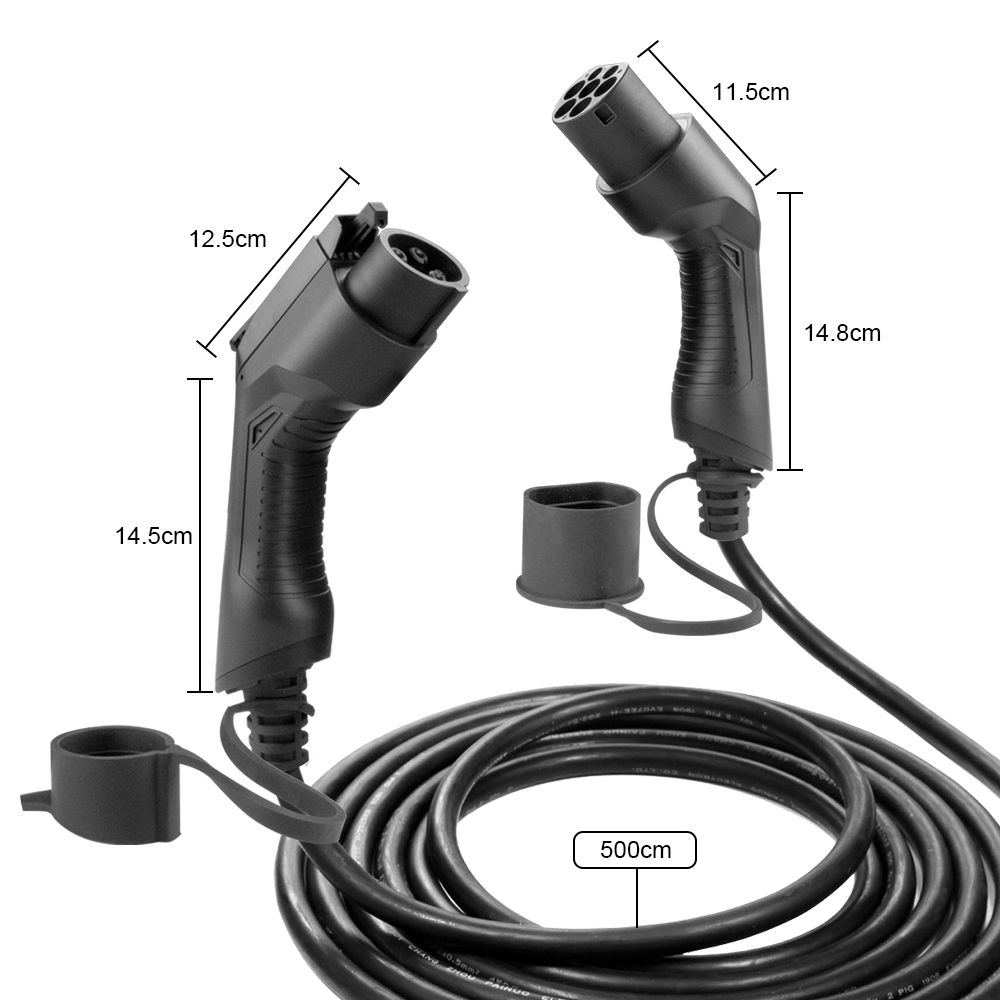 Mode 3 kabel 32A 1-phase , type 1 (10 m ) 7,4 kwh